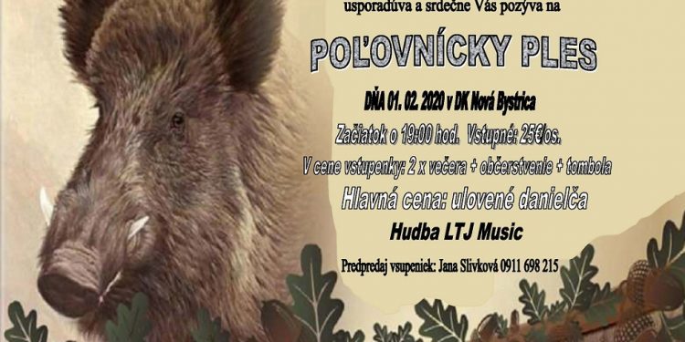 Poľovnícky ples v obci Nová Bystrica