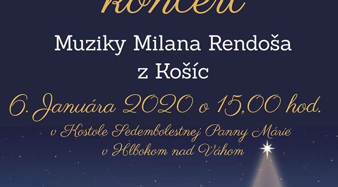 Trojkráľový koncert v obci Hlboké nad Váhom