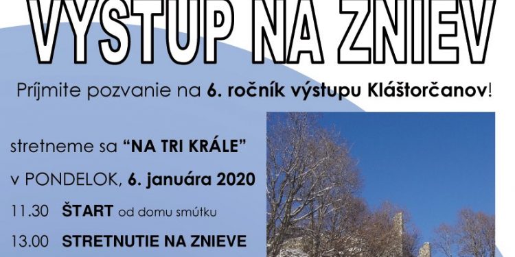 Výstup na Zniev z obce Kláštor pod Znievom