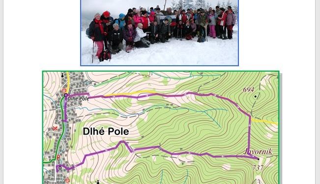 Zimný výstup na Javorník z obce Dlhé Pole