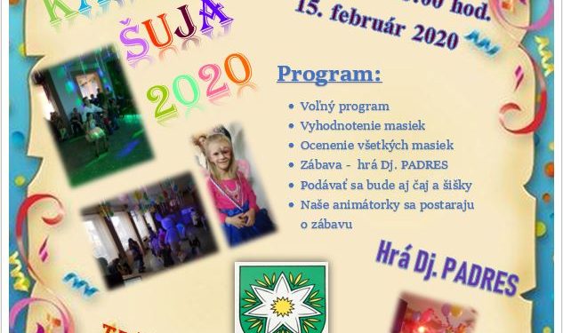 Detský karneval v obci Šuja
