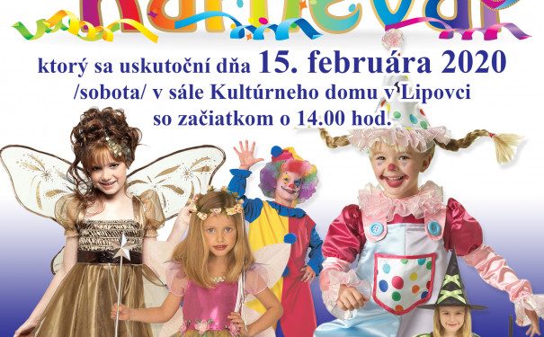 Detský karneval v obci Lipovec