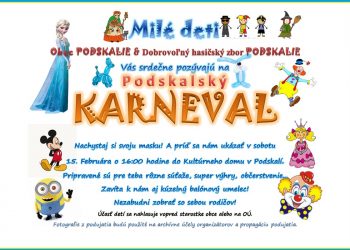 Detský karneval v obci Podskalie