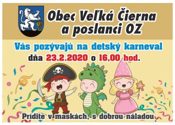 Detský karneval v obci Veľká Čierna