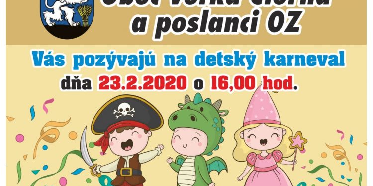 Detský karneval v obci Veľká Čierna