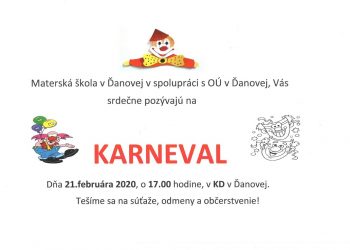 Detský karneval v obci Ďanová