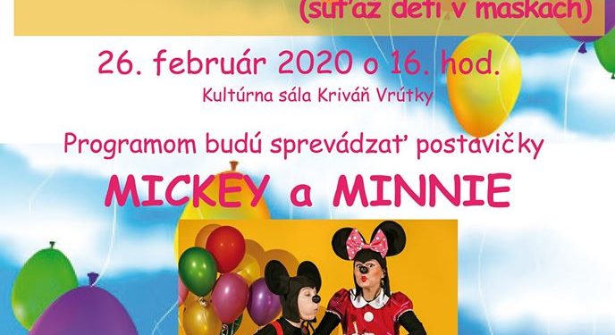 Detský karneval vo Vrútkach