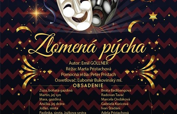 Divadelné predstavenie “Zlomená pýcha” v obci Mojš