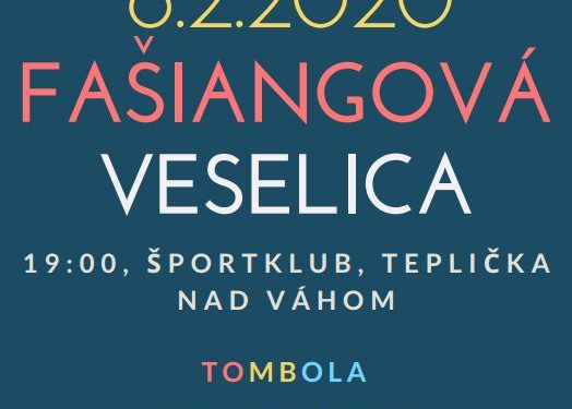 Fašiangová veselica v obci Teplička nad Váhom