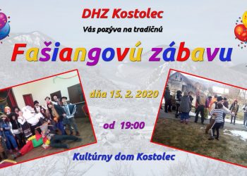 Fašiangová zábava v obci Kostolec