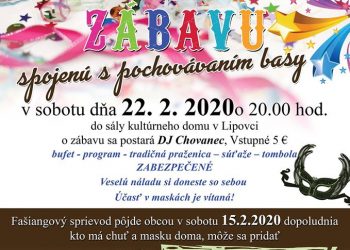 Fašiangová zábava v obci Lipovec
