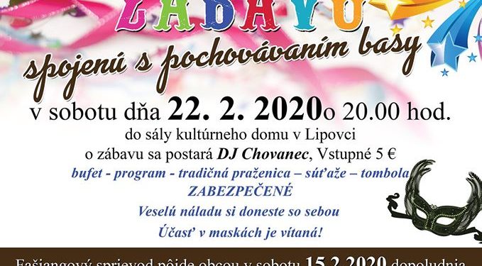 Fašiangová zábava v obci Lipovec