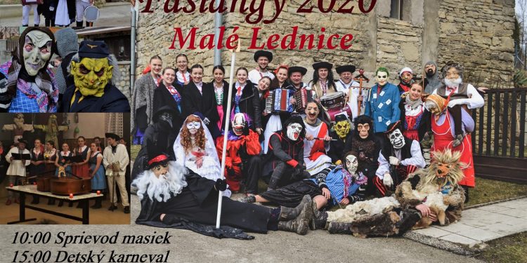 Fašiangová zábava v obci Malé Lednice