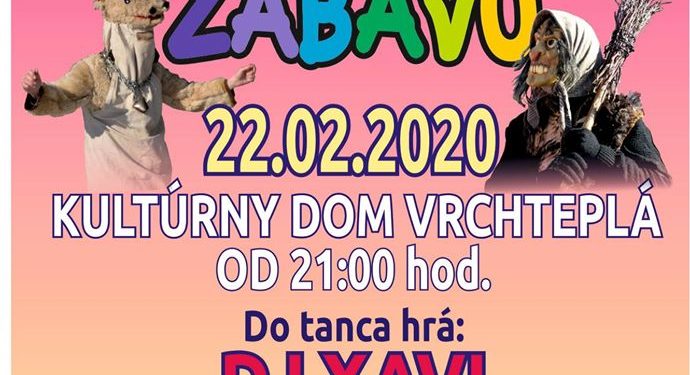 Fašiangová zábava v obci Vrchteplá