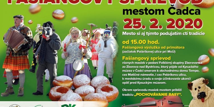 Fašiangový sprievod v Čadci