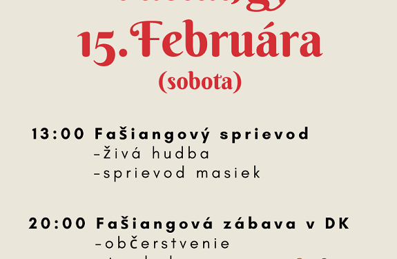 Fašiangy v Zemianskej Závade