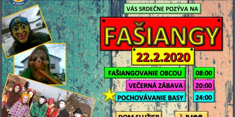 Fašiangy v obci Blatnica