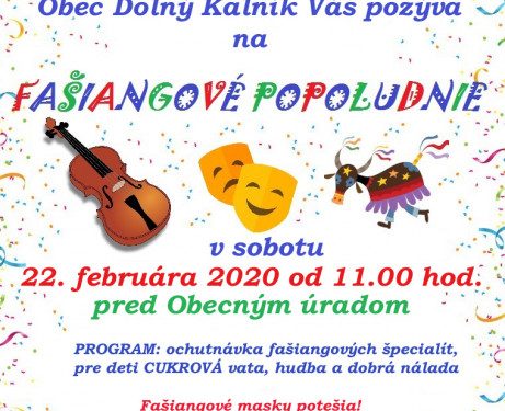 Fašiangy v obci Dolný Kalník