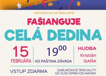 Fašiangy v obci Paština Závada