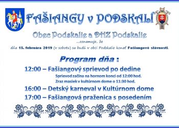Fašiangy v obci Podskalie