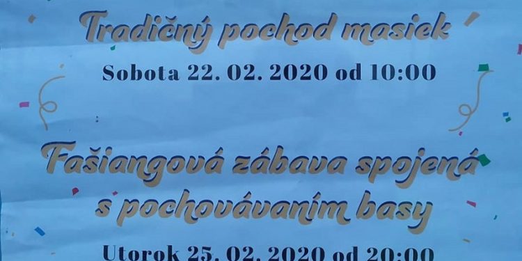 Fašiangy v obci Pružina