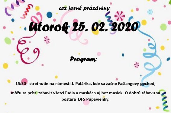 Fašiangy v obci Raková