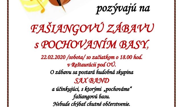 Fašiangy v obci Staškov