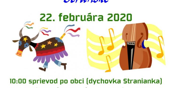 Fašiangy v obci Stránske