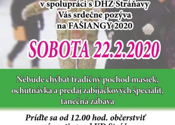 Fašiangy v obci Stráňavy