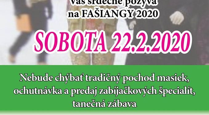 Fašiangy v obci Stráňavy