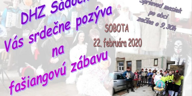 Fašiangy v obci Sádočné