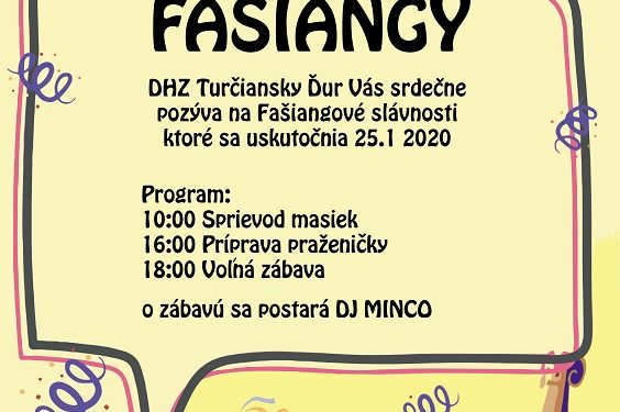 Fašiangy v obci Turciansky Ďur