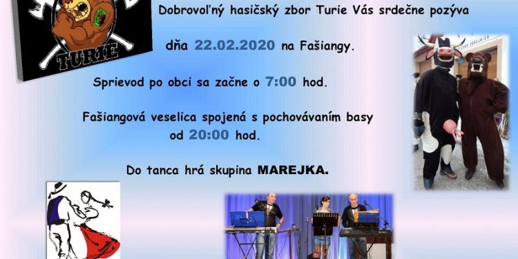 Fašiangy v obci Turie