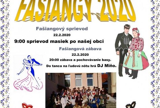 Fašiangy v obci Zbyňov