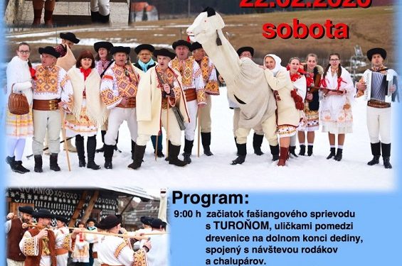 Fašiangy v obci Čičmany