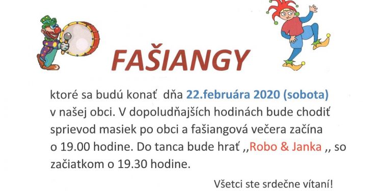 Fašiangy v obci Ďanová
