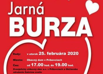 Jarná burza v obci Príbovce
