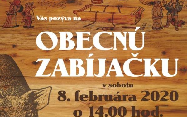 Obecná zabíjačka v obci Kláštor pod Znievom