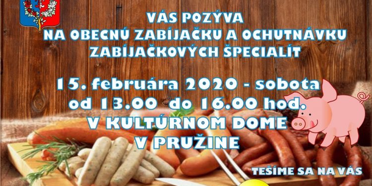 Obecná zabíjačka v obci Pružina