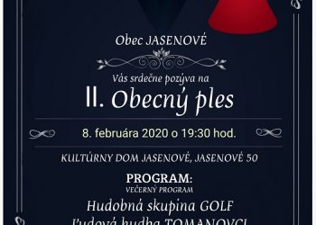 Ples v obci Jasenové