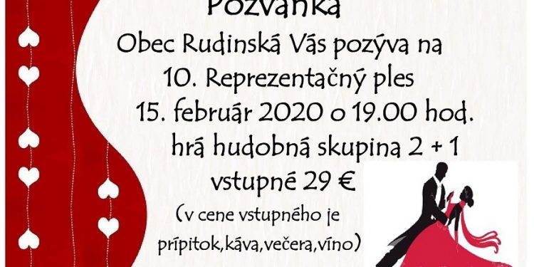 Ples v obci Rudinská