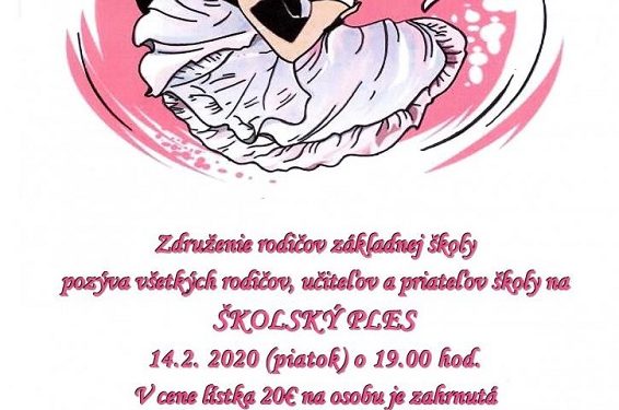 Školský ples v obci Stráňavy