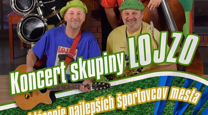 Koncert skupiny Lojzo spojený s vyhlásením športovcov mesta v Kysuckom Novom Meste