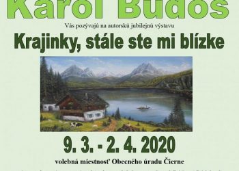 Výtvarná výstava Karola Budoša v obci ČIerne