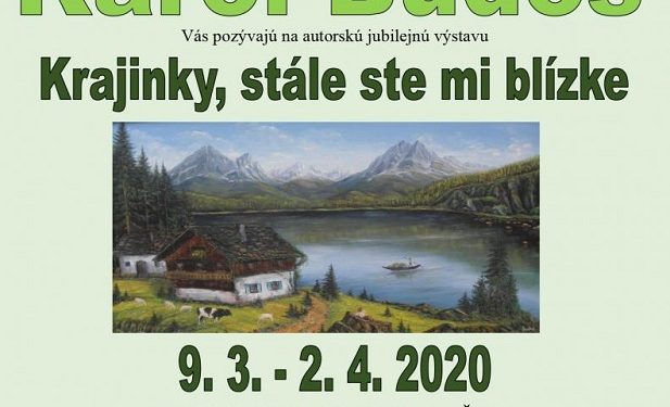 Výtvarná výstava Karola Budoša v obci ČIerne