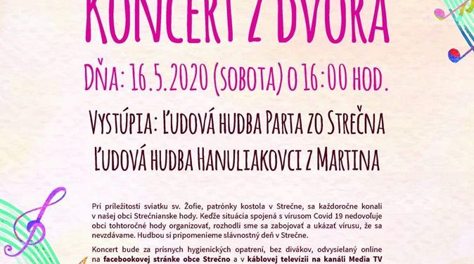 Koncert z dvora v obci Strečno