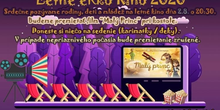 Letné kino v obci Gbeľany