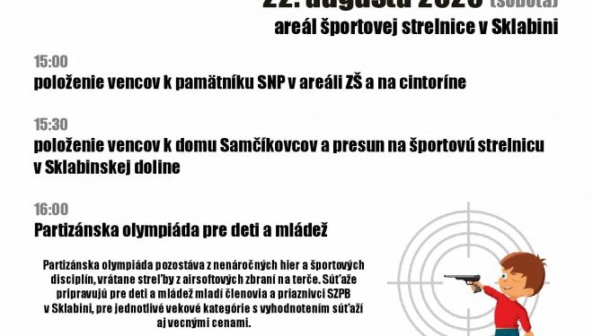 Oslavy 76. výročia SNP v obci Sklabiňa