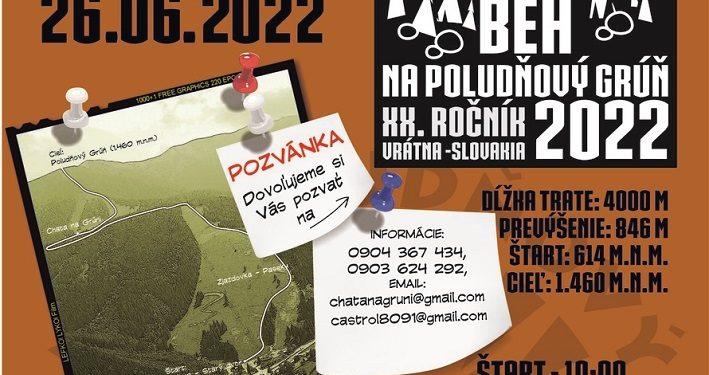 Beh na Poludňový Grúň v obci Terchová