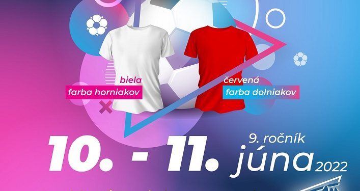 Futbalový turnaj Horný vs. Dolný koniec v obci Turčianska Štiavnička